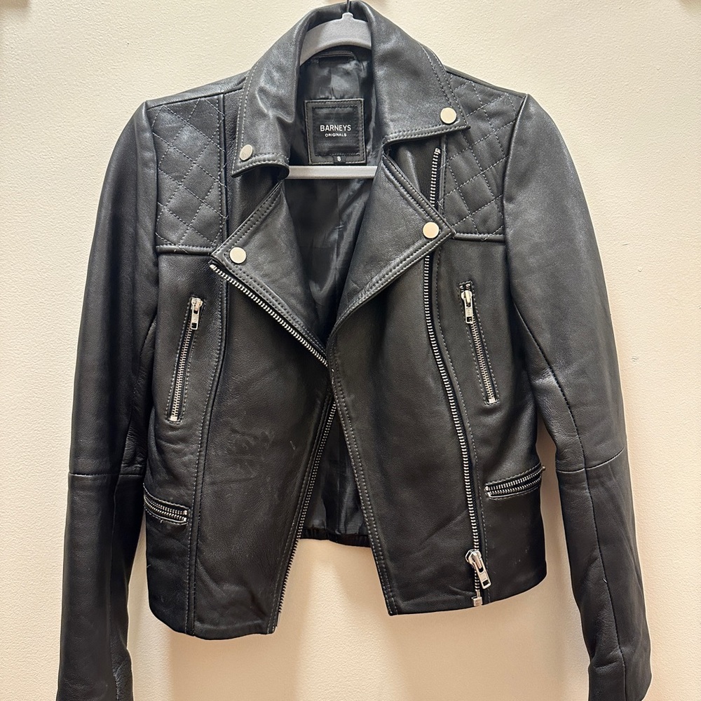 ASOS Barney’s Originals real leather jacket